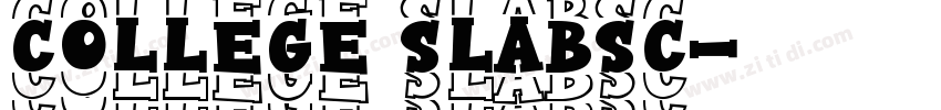 college SlabSC字体转换